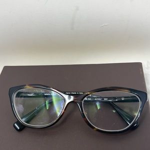 ALAIN MIKLI Cateye Eyeglasses A03067 002 Pointille Black Women’s Size 54-16-140